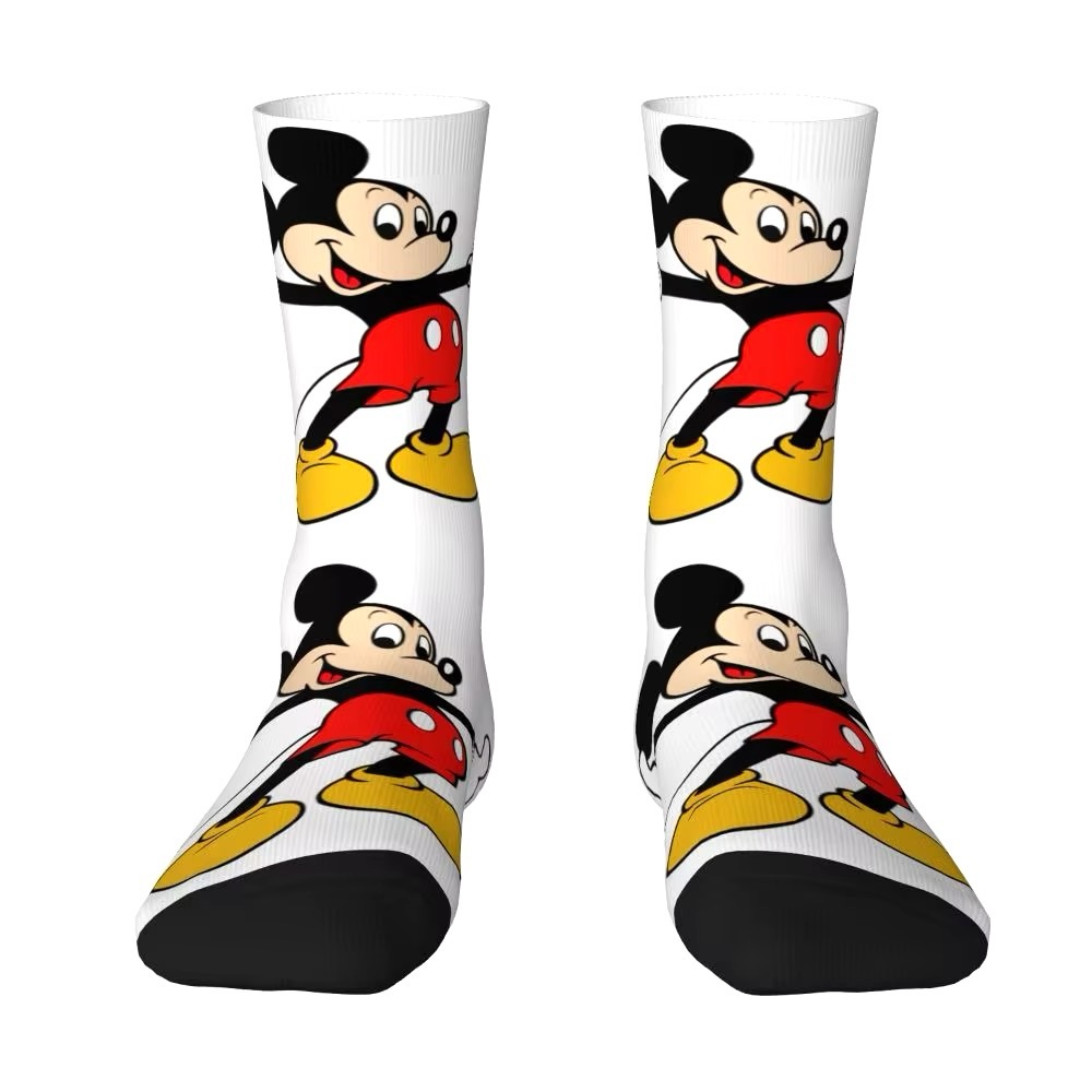 Nice Sock Harajuku Disney Mickey Mouse Cartoon Quality Pattern Crew Sock Casual